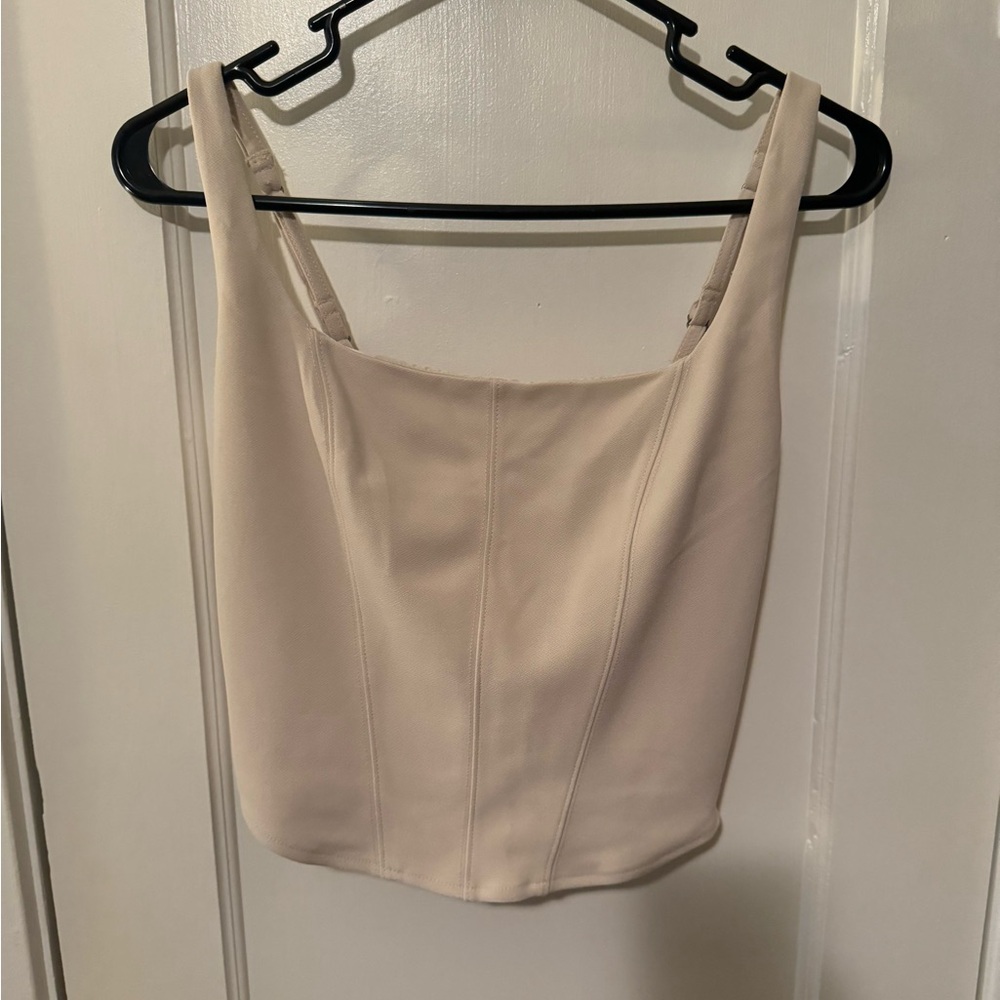 Abercrombie Women’s cream corset top size medium